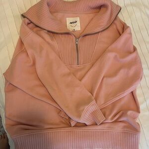 Aerie Pink Half-Zip Women's Sweater
